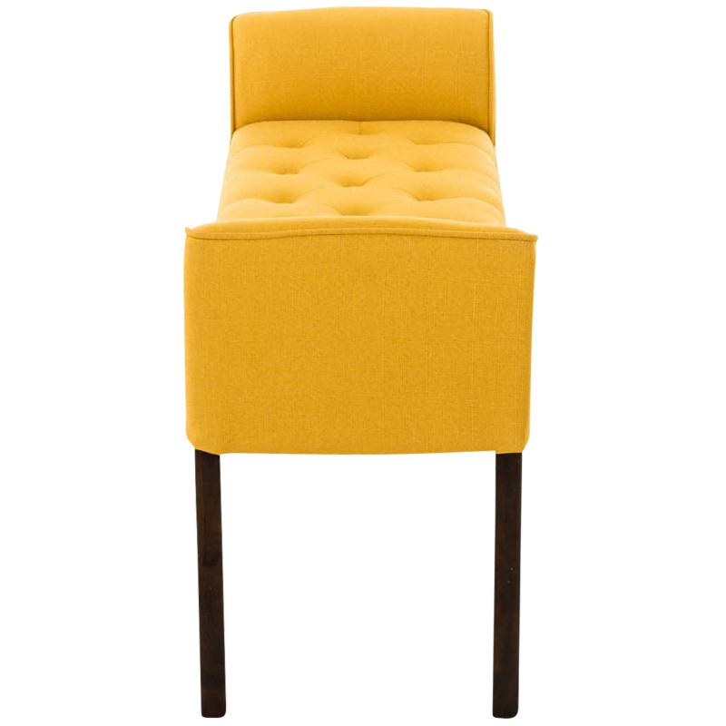 Chaise longue Cléopâtre, jaune foncé antique