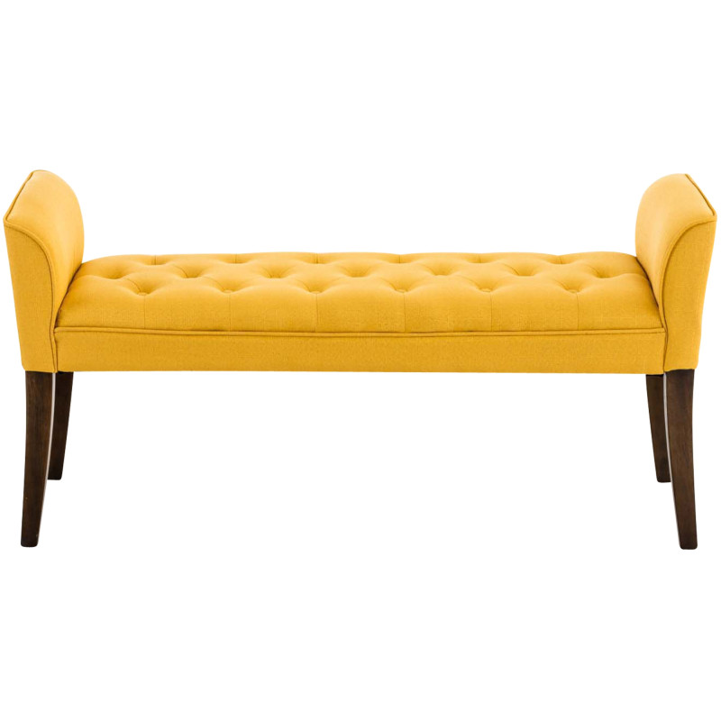 Chaise longue Cl?op?tre, jaune fonc? antique