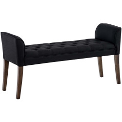 Chaise longue Cléopâtre, noir foncé antique