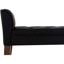 Chaise longue Cléopâtre, noir foncé antique