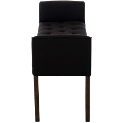 Chaise Longue Cleopatra Tapizado en Tela Negro,Antiguo oscuro