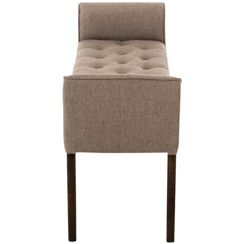 Chaise Longue Cleopatra Tapizado en Tela Gris topo,Antiguo oscuro