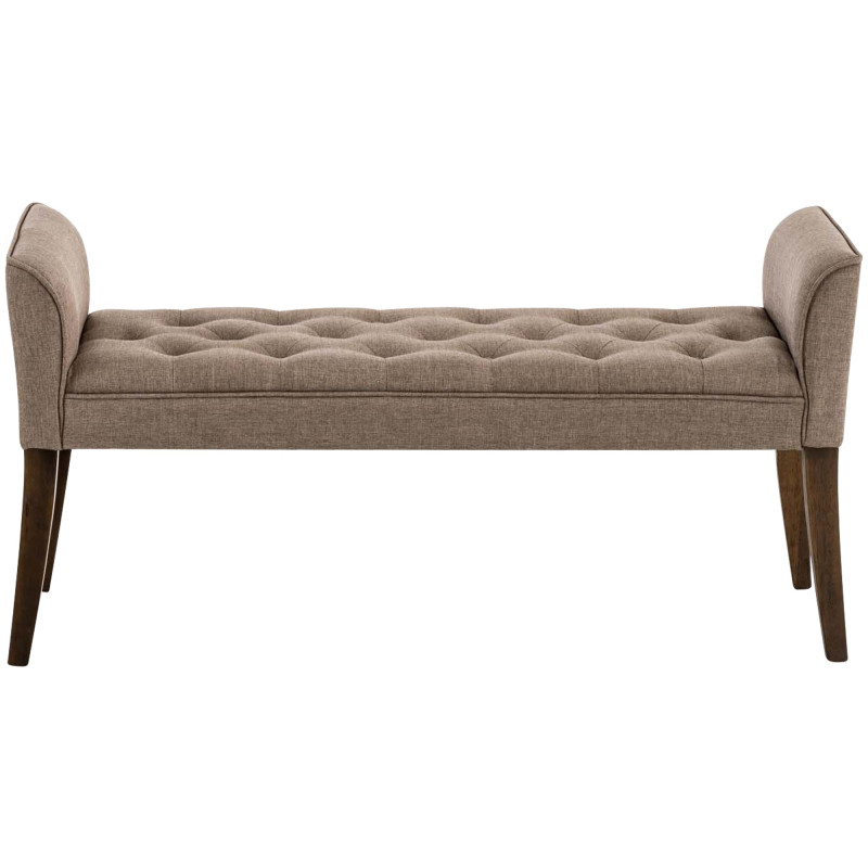 Panchina Cleopatra in tessuto Tortora,antico scuro