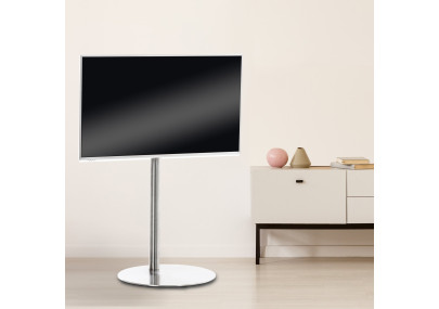 Soporte De Pie Para TV De Plasma De 32 - 65" Redonda,Acero inoxidable