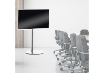 Soporte De Pie Para TV De Plasma De 32 - 65" Redonda,Acero inoxidable