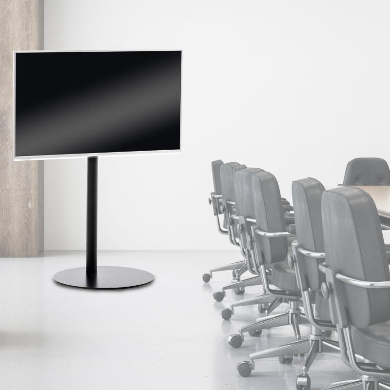 Meuble TV rond noir mat