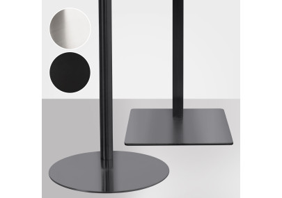 Meuble TV rond noir mat