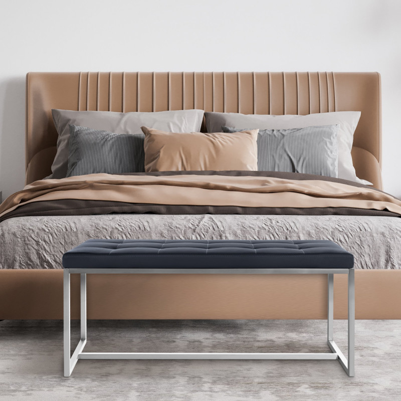 Tabouret de bar gris Potsdam