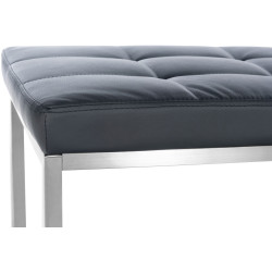 Panchina design Barci in similpelle nero