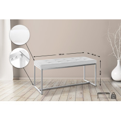 Tabouret de bar gris Vienne