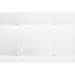 Panchina design Barci in similpelle bianco