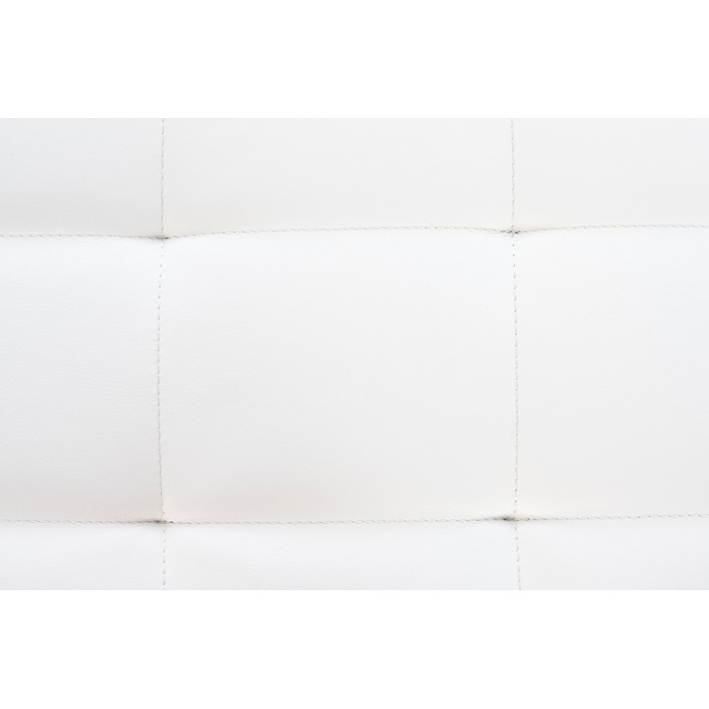 Panchina design Barci in similpelle bianco