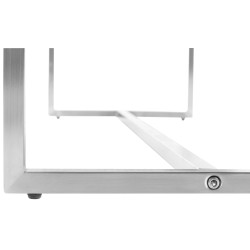 Panchina design Barci in similpelle bianco