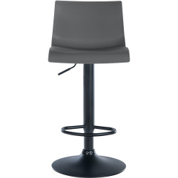 Tabouret de bar en plastique Branford gris