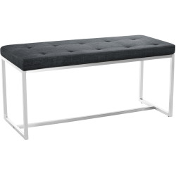 Tabouret de bar Rocket en similicuir noir Cacau