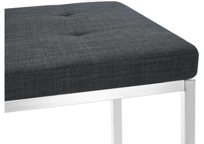 Panchina Barci in tessuto grigio scuro