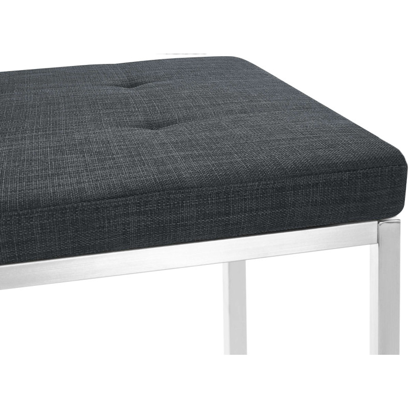 Tabouret de bar Rocket en similicuir noir Cacau