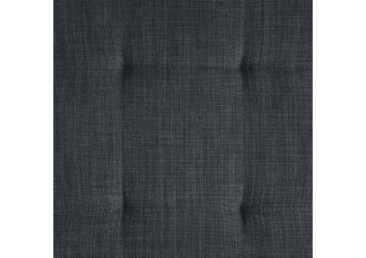 Banquette Barci, tissu gris foncé