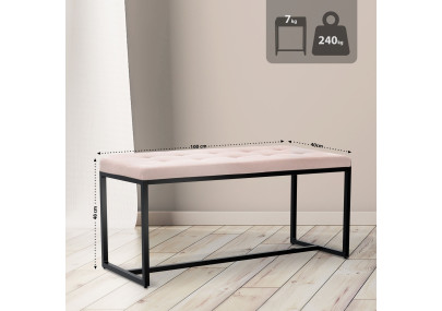 Banc Barci B, tissu crème