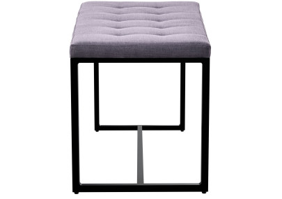 Banquette Barci B, tissu gris foncé