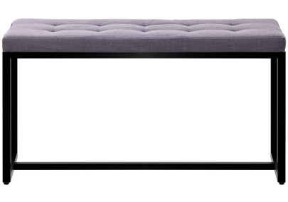 Banquette Barci B, tissu gris foncé