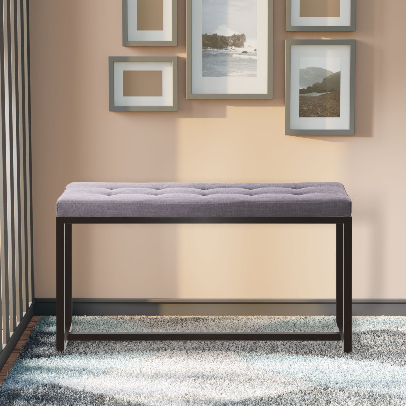 Tabouret de bar Laurel, tissu, marron chrom?