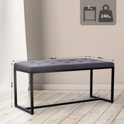 Tabouret de bar Laurel, tissu, marron chrom?