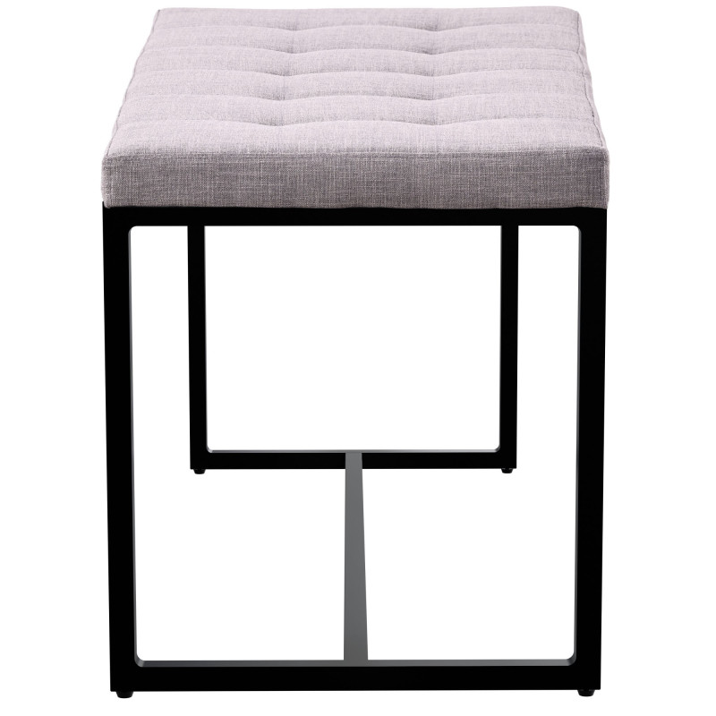 Tabouret de bar Laurel, tissu, gris chrom?