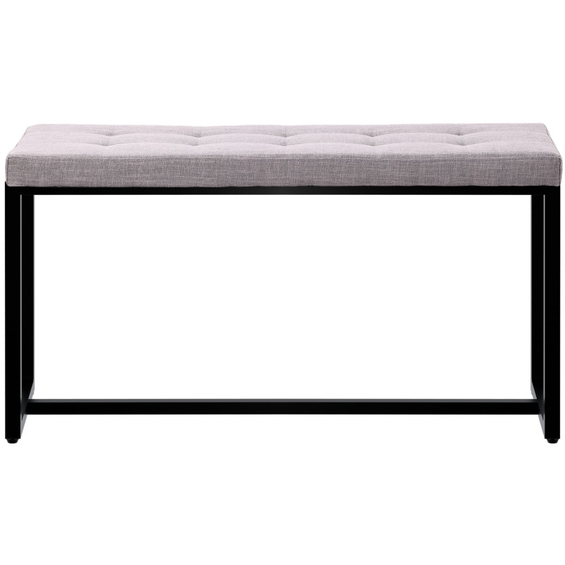 Tabouret de bar Laurel, tissu, gris chrom?