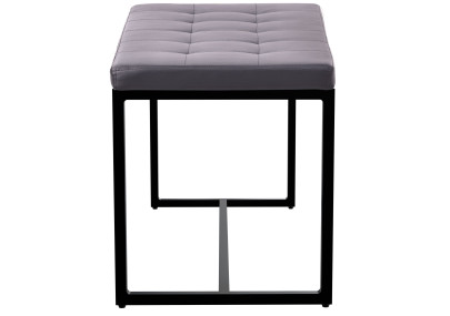 Banquette Barci B, similicuir gris