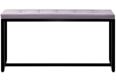 Banquette Barci B, similicuir gris