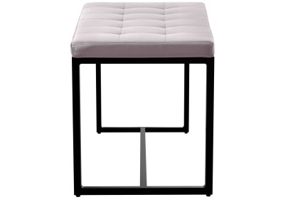 Banquette Barci B, similicuir blanc