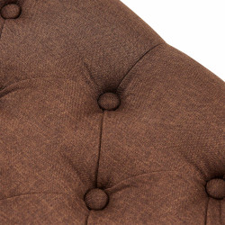 Chaise visiteur Cassidy, tissu, blanc/taupe