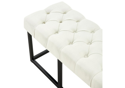 Banc en tissu Amun B150 cr?me