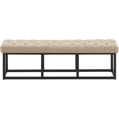 Banc en tissu Amun B150 taupe