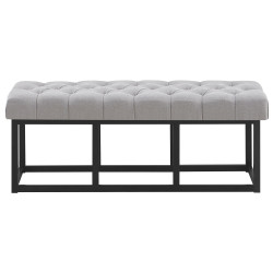 Banc Amun, tissu B120 gris