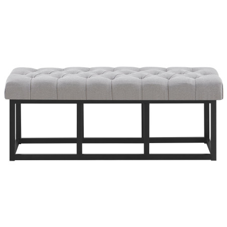 Banc Amun, tissu B120 gris