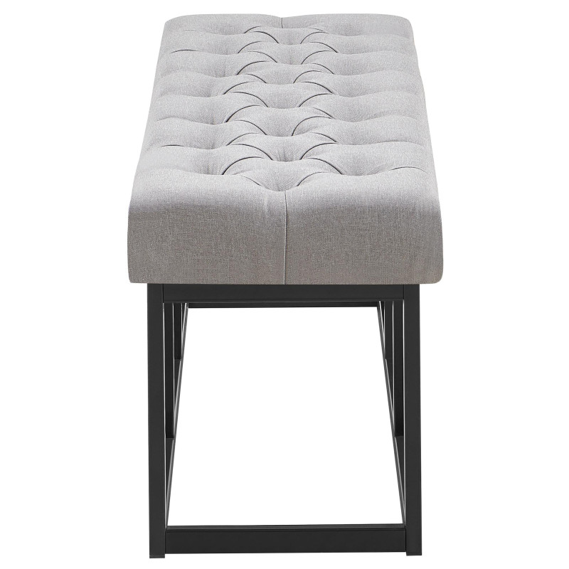 Banc Amun, tissu B120 gris