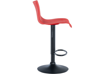 Tabouret de bar Branford, en plastique, rouge