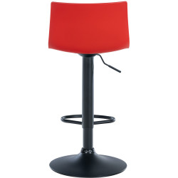 Tabouret de bar en plastique Branford rouge