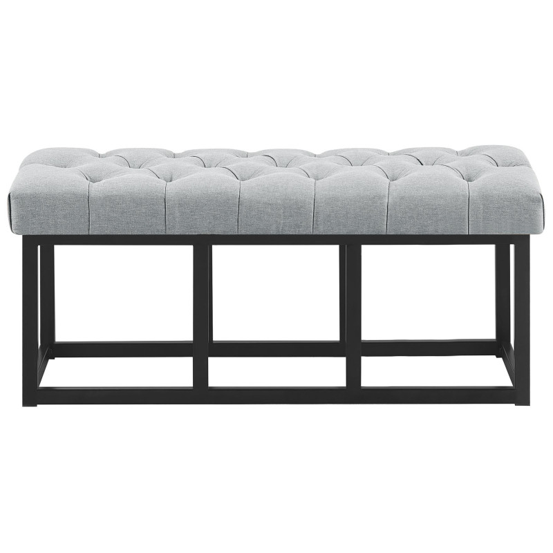 Banc Amun, tissu B100 gris