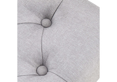 Banc Amun, tissu B100 gris