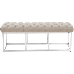 Banc Amun, tissu E120, cr?me