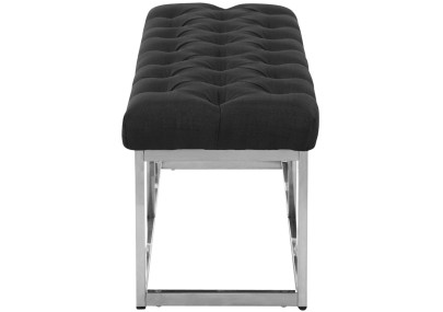 Banc Amun, tissu E120, gris fonc?