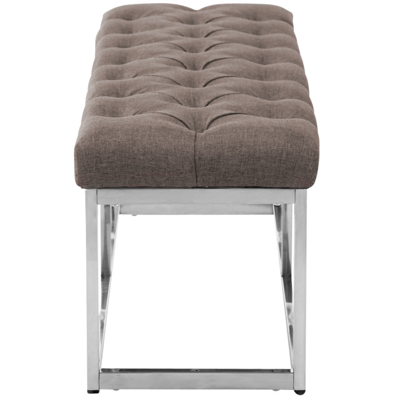 Banc Amun, tissu E120 taupe