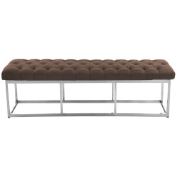 Banc Amun, tissu E150, marron