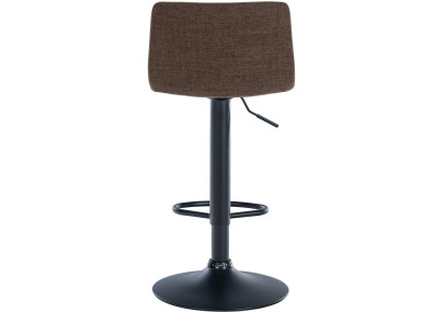 Tabouret de bar Branford, tissu marron