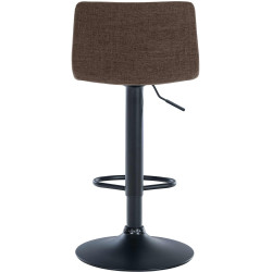 Tabouret de bar en tissu Branford brun