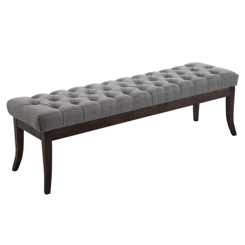 Banc Rams?s, tissu fonc? antique, 150 gris