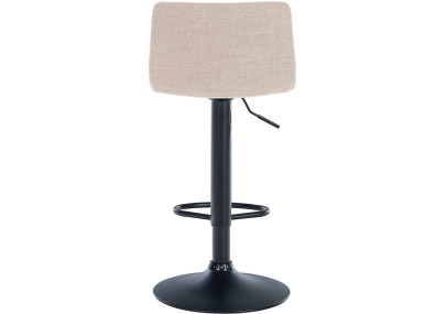 Tabouret de bar Branford tissu crème